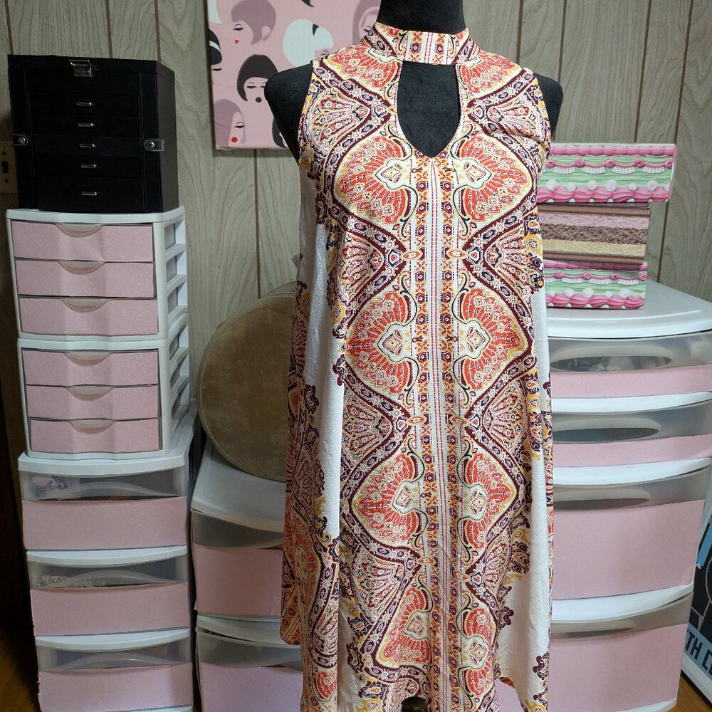 Groovy 60s-style Mod Print Dress